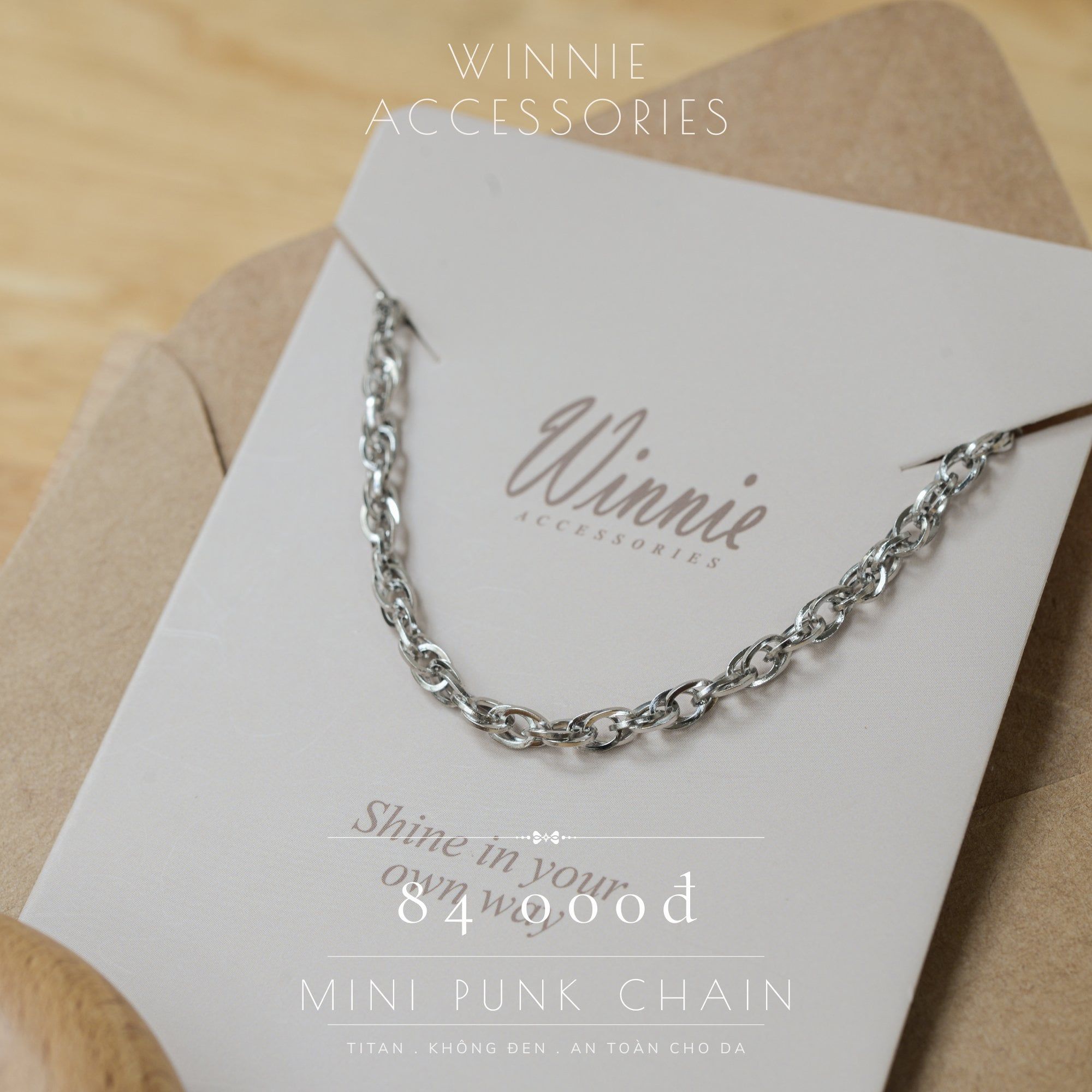  Lắc tay Titan Mini punk chain 