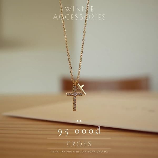 Dây chuyền Titan Cross VG 
