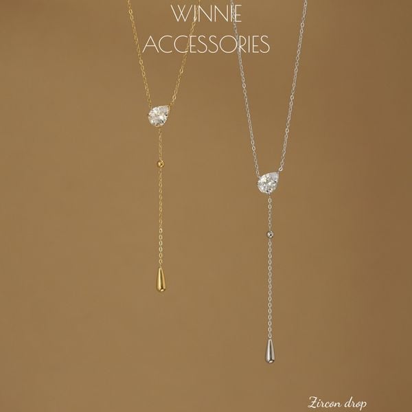  Dây chuyền Titan Zircon Drop 