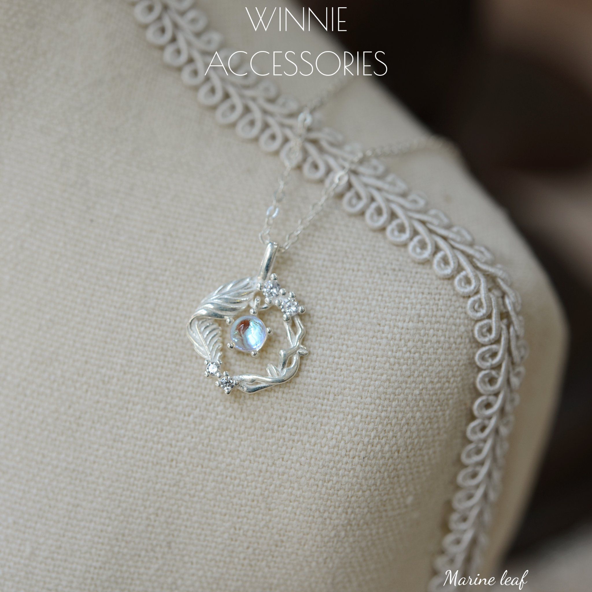  Dây chuyền Bạc S925 Marine leaf 