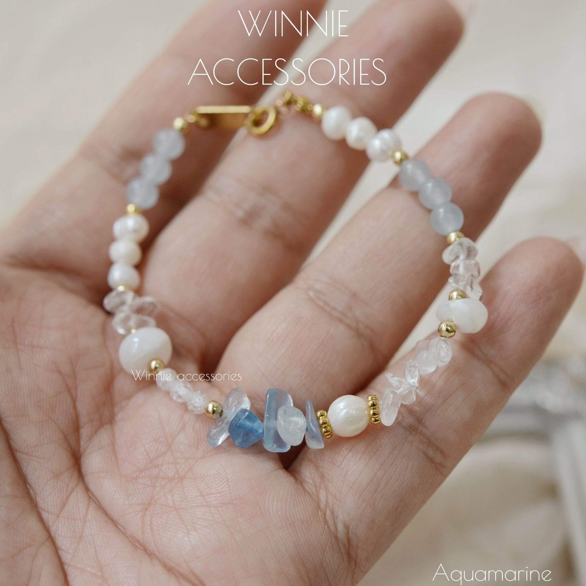  Lắc tay Titan Aquamarine 