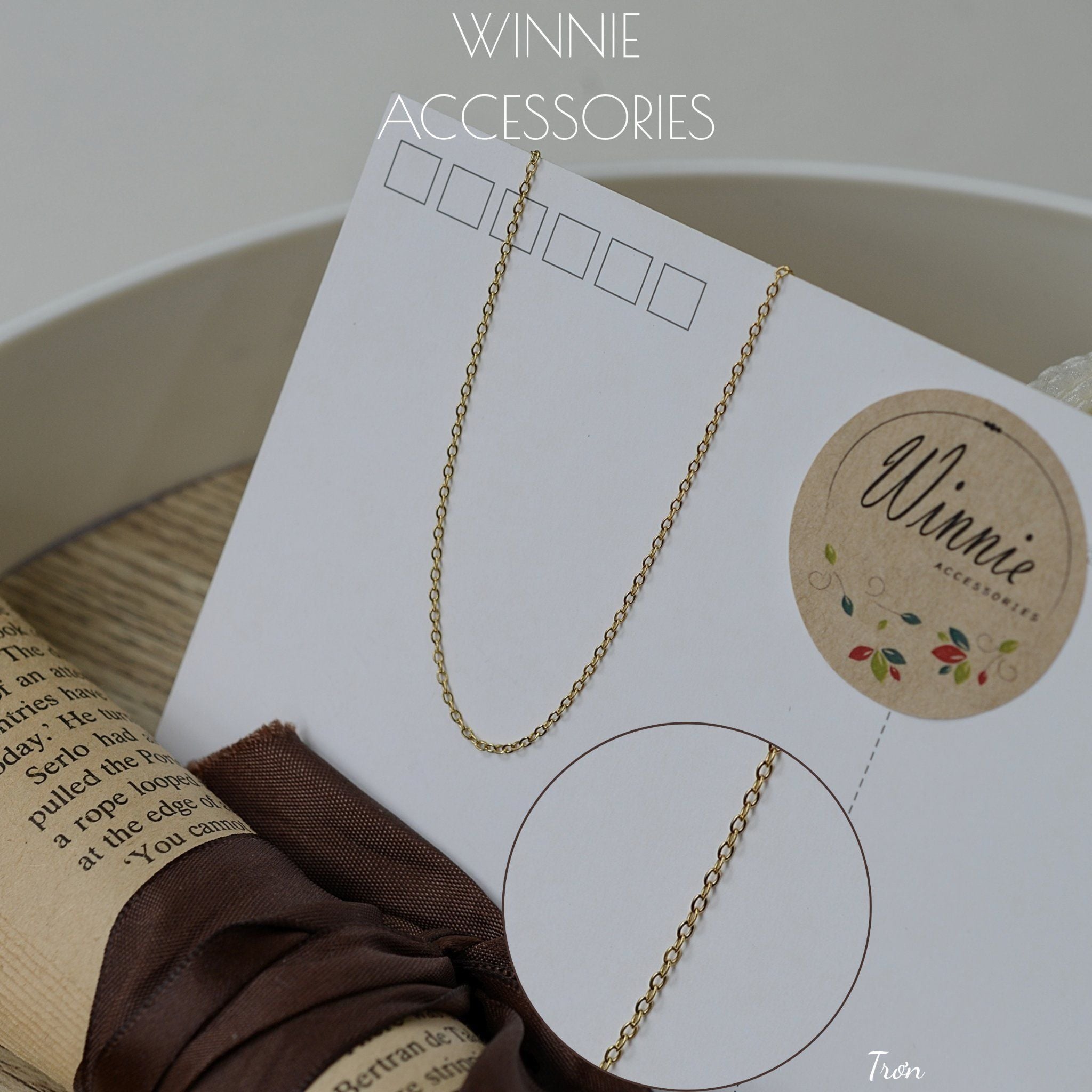  Dây chuyền titan trơn 