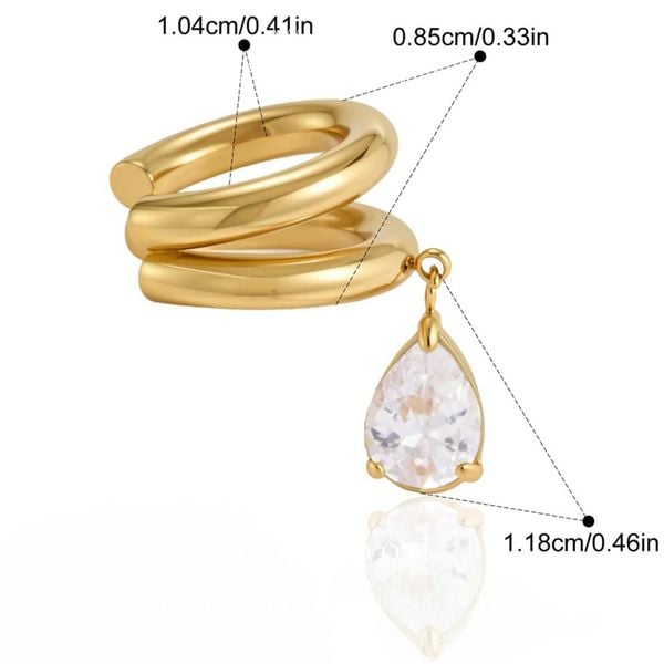  Hoa tai Titan Earcuff Layer Drop (1 chiếc) 