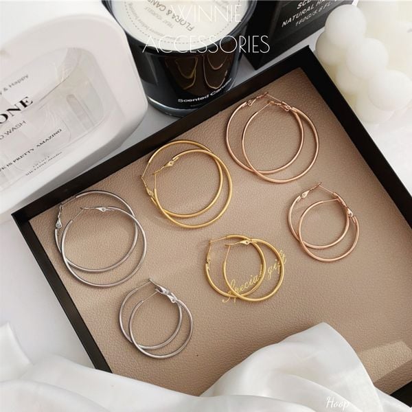  Hoa tai Titan Hoop 3.5cm 