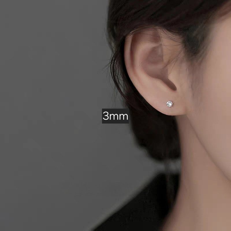  Hoa tai Bạc S925 Diamond 