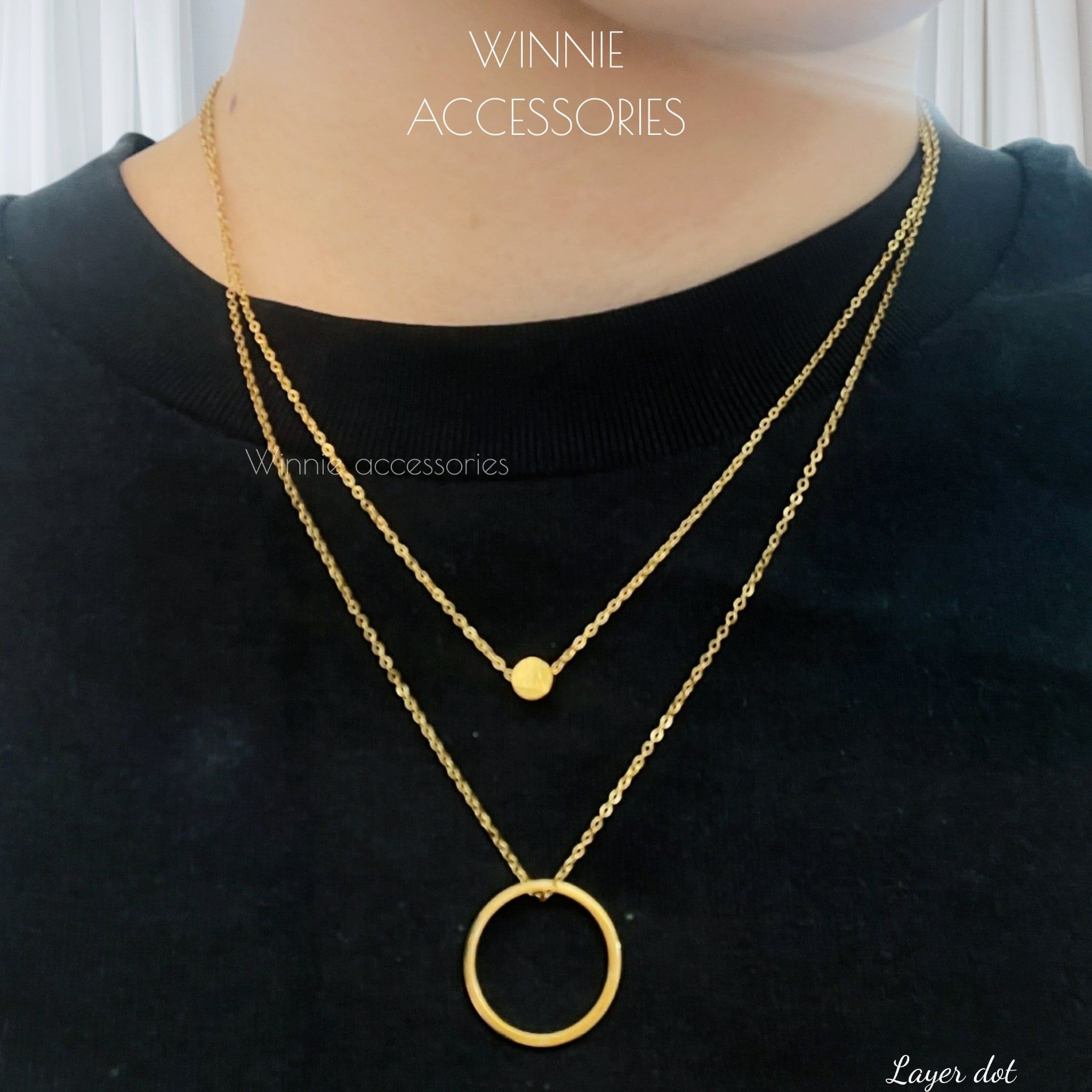  Dây chuyền Titan Layer Dot 