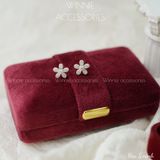  Hoa tai Bạc S925 Hoa 5 cánh 