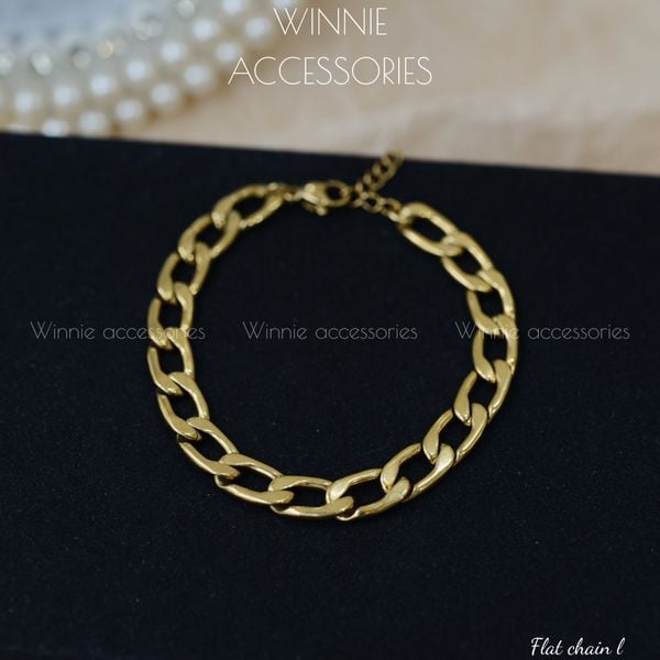  Lắc tay titan Flat chain L 