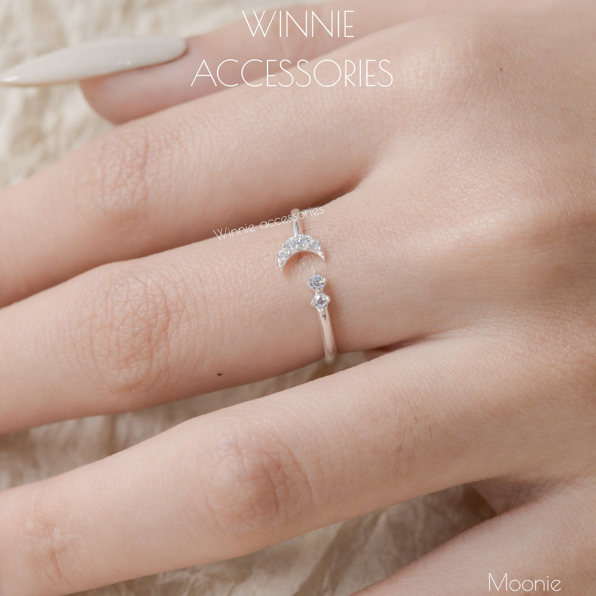  Nhẫn Bạc S925 Moonie 