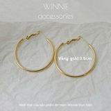  Hoa tai Titan Hoop 3.5cm 