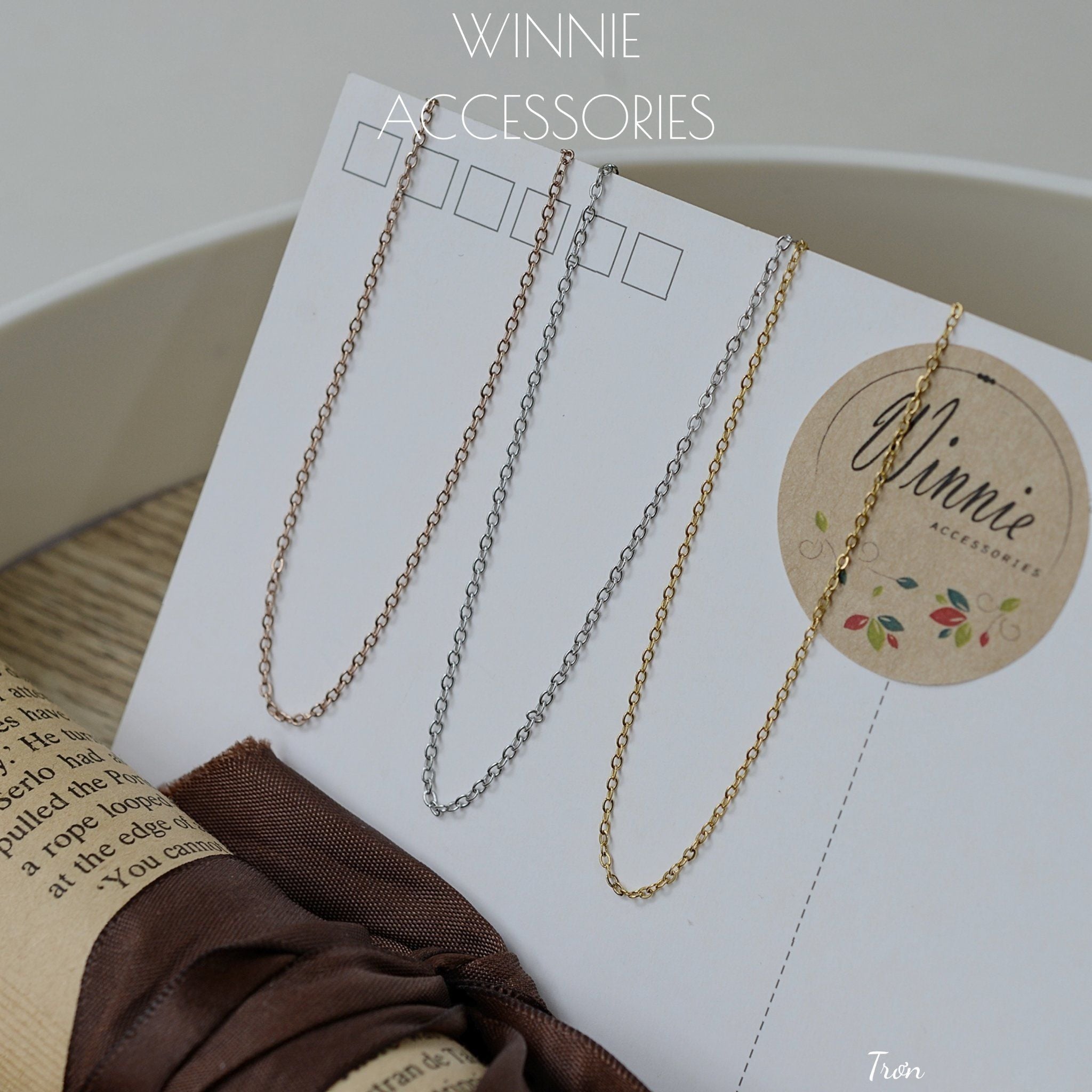  Dây chuyền titan trơn 