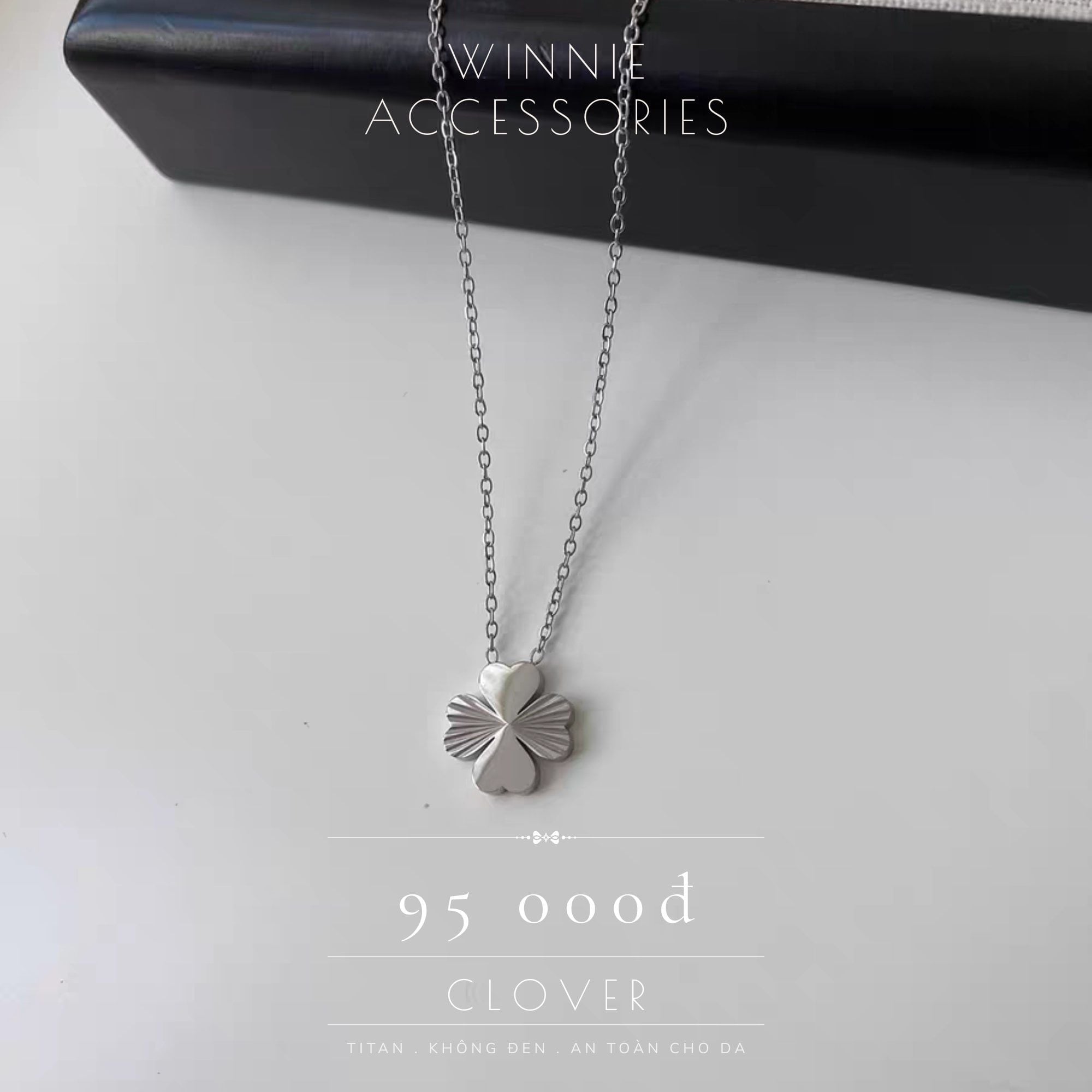  Dây chuyền Titan Clover B 