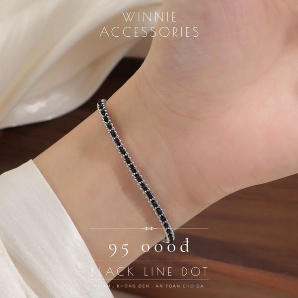  Lắc tay Titan Black line bi 