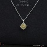  Dây chuyền Bạc S925 Đá Nam Phi Rose 