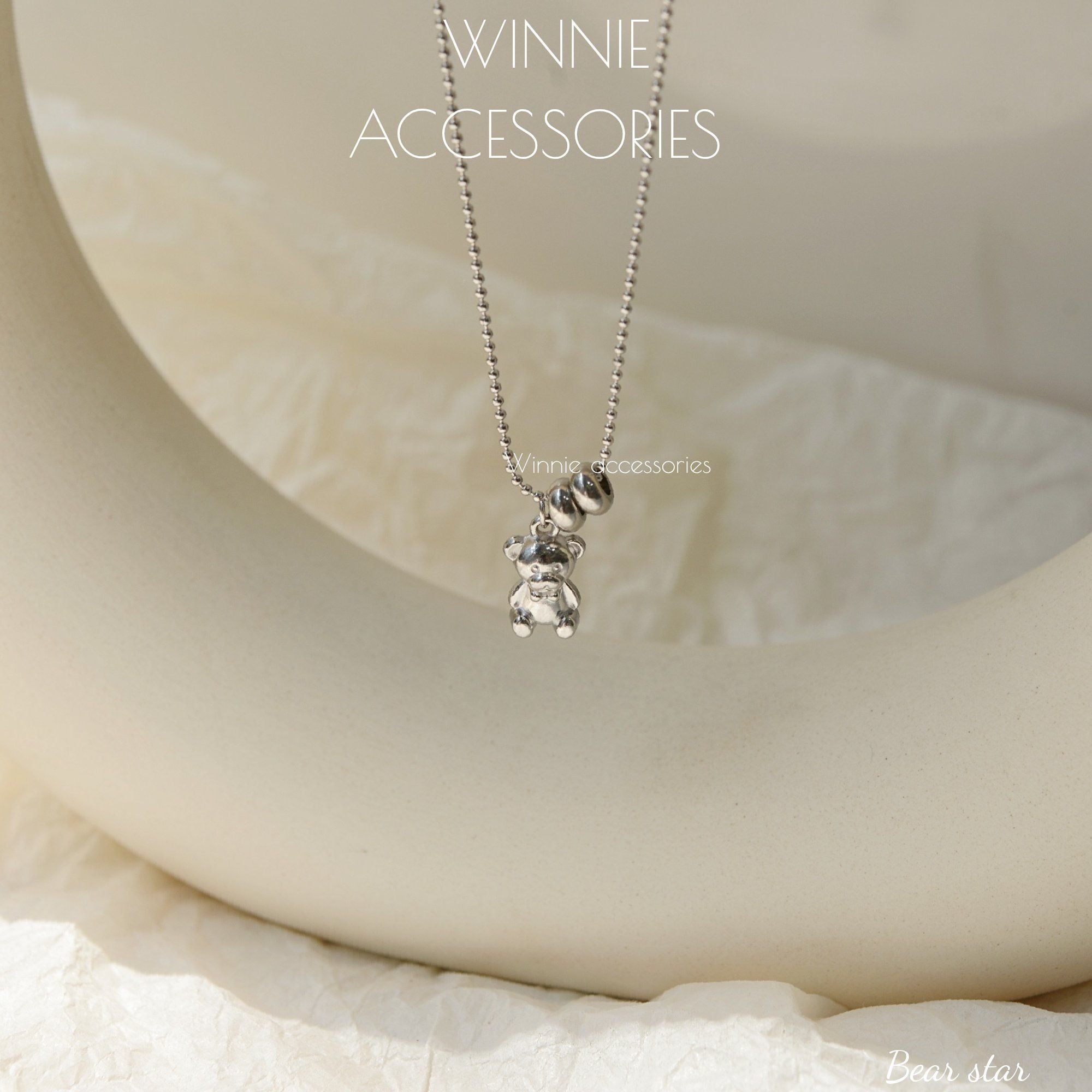  Dây chuyền Titan Bear Star 