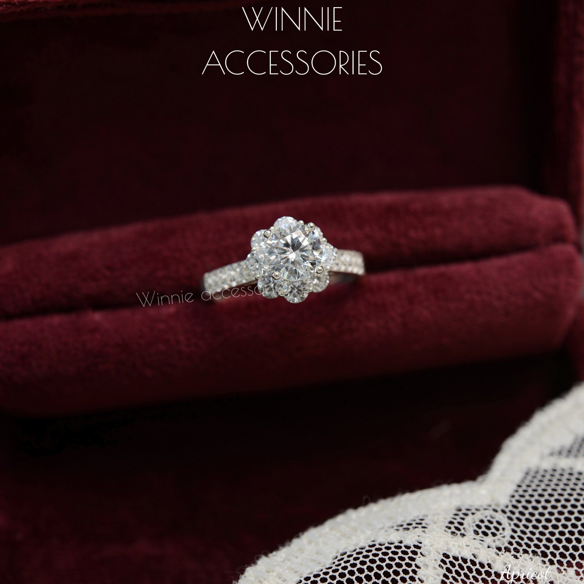  Nhẫn Bạc S925 Apricot 