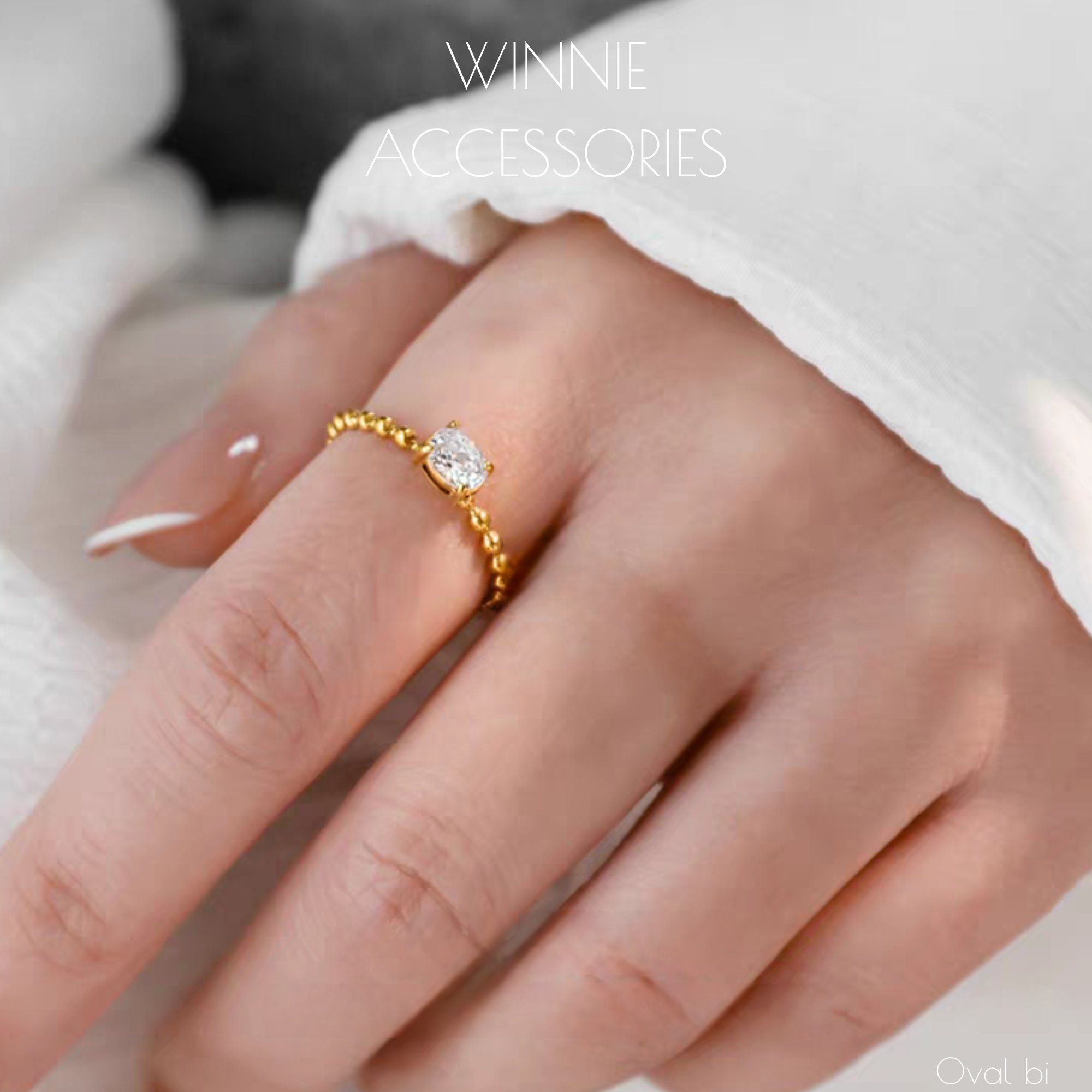  Nhẫn Titan Oval Bi 