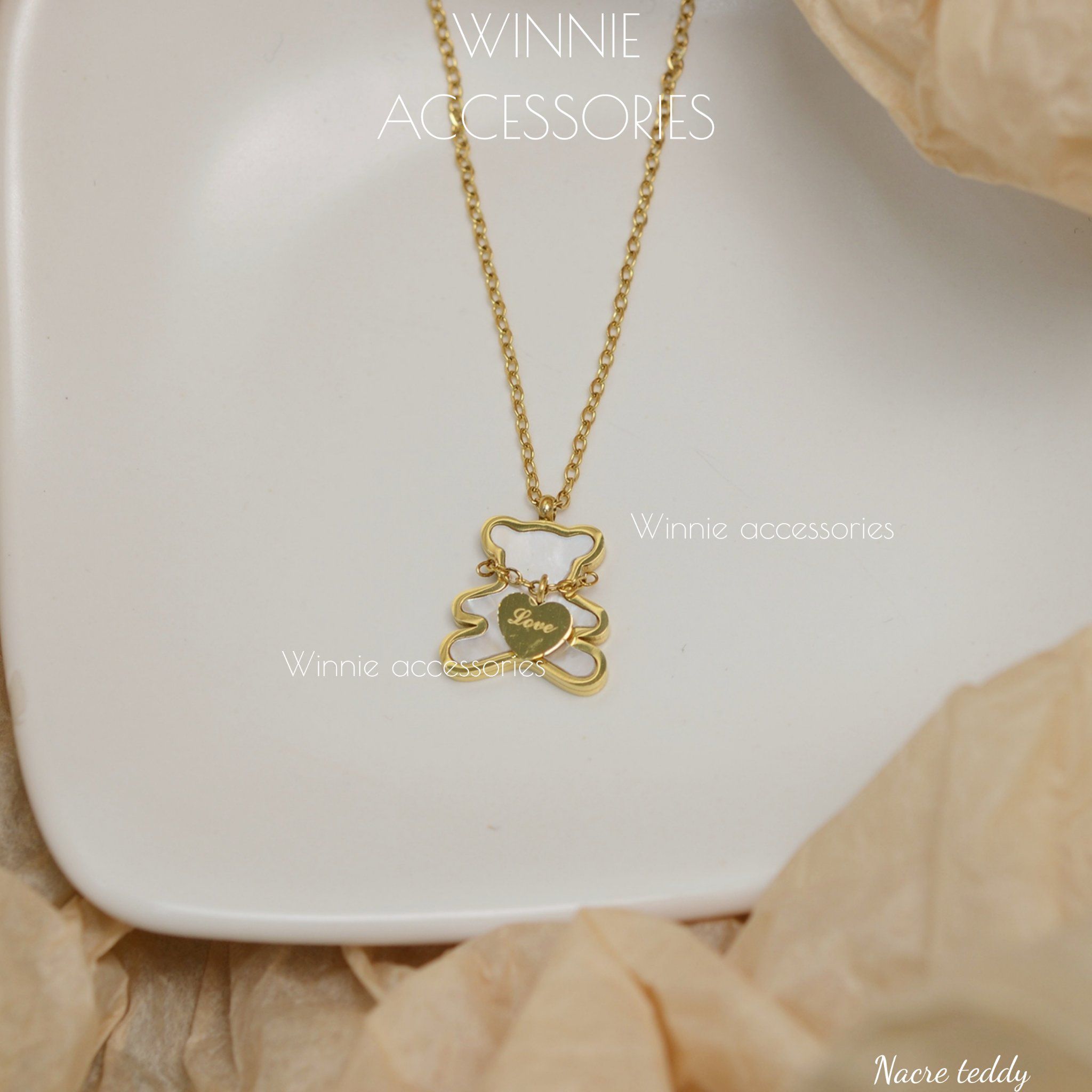  Dây chuyền Titan Nacre Teddy 