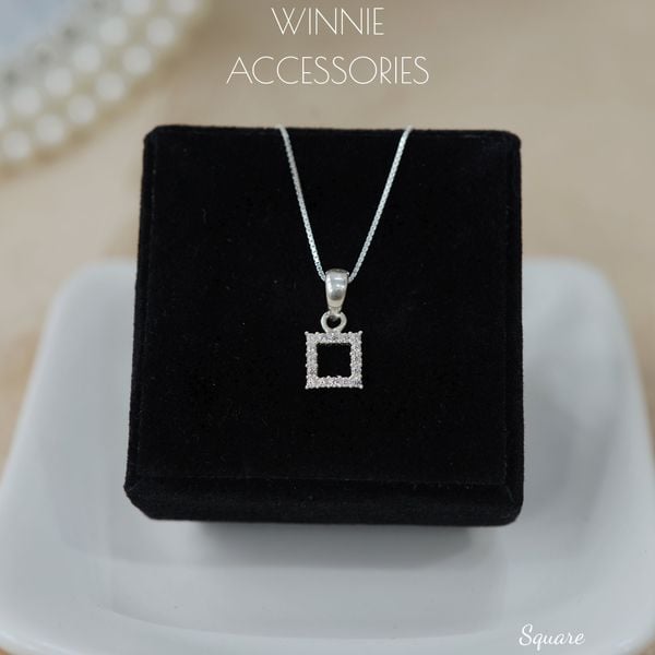  Dây chuyền Bạc S925 Square 
