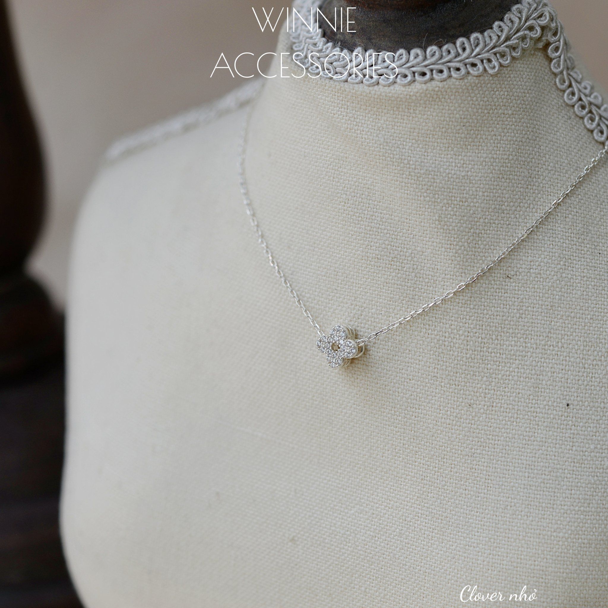  Dây chuyền Bạc S925 Clover nhỏ 