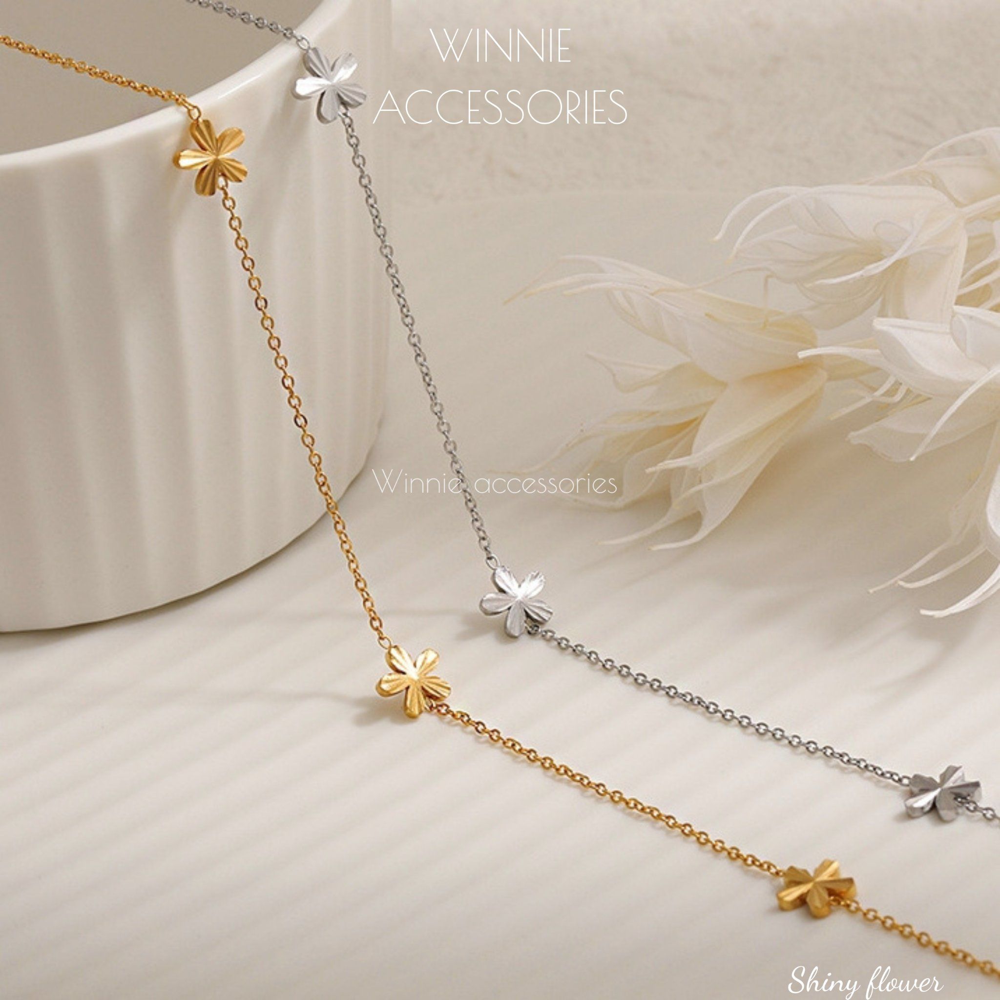  Dây chuyền Titan Shiny Flower 