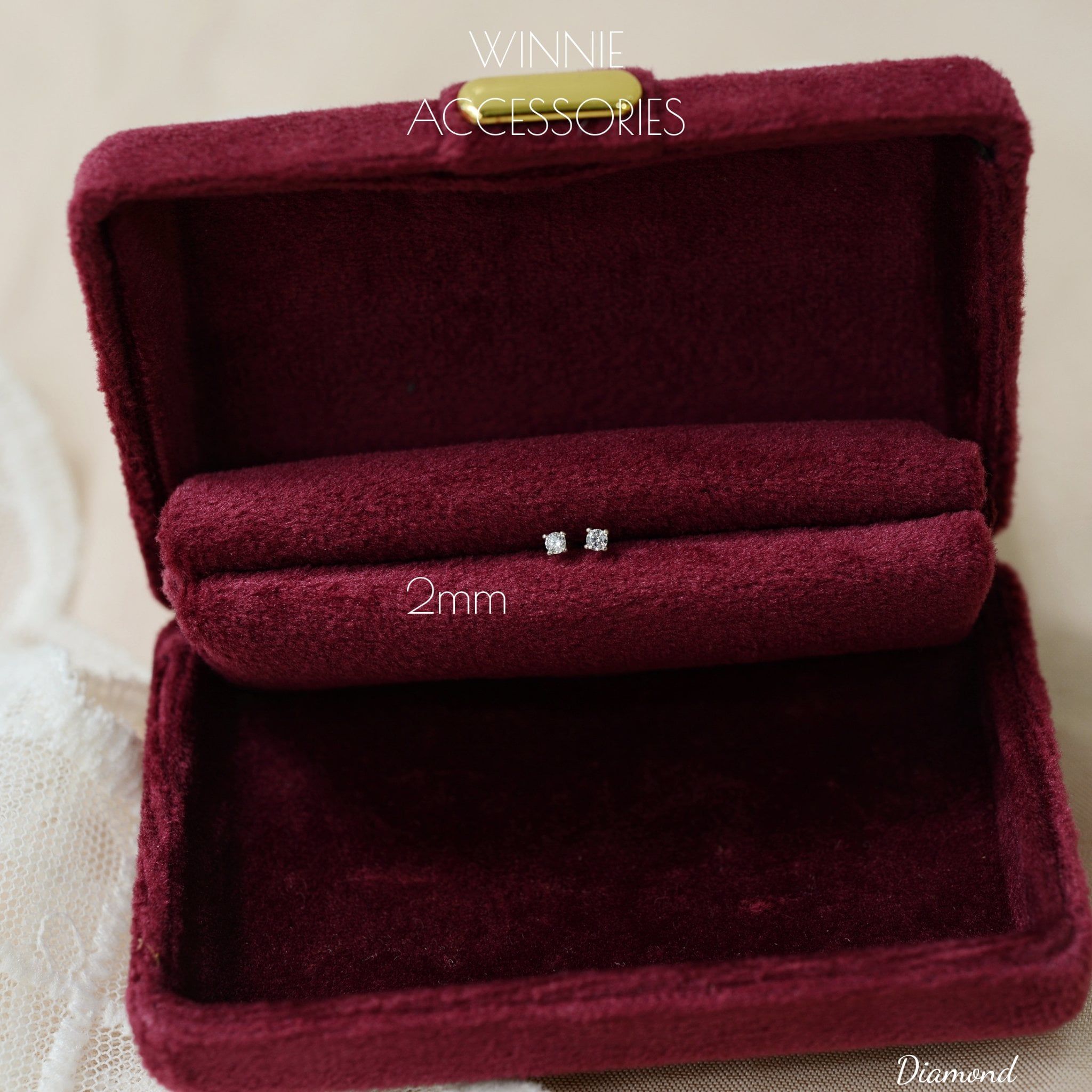  Hoa tai Bạc S925 Diamond 