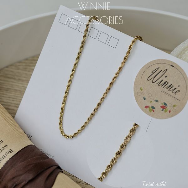  Dây chuyền titan Twist Mihi 