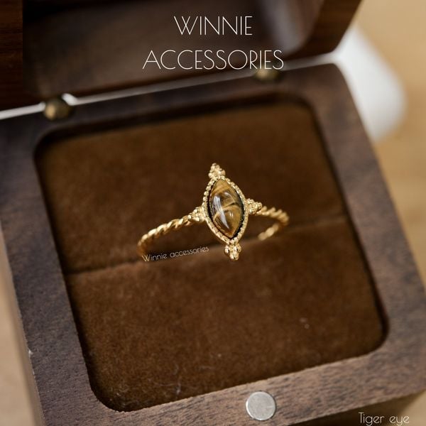  Nhẫn Titan Tiger eye 