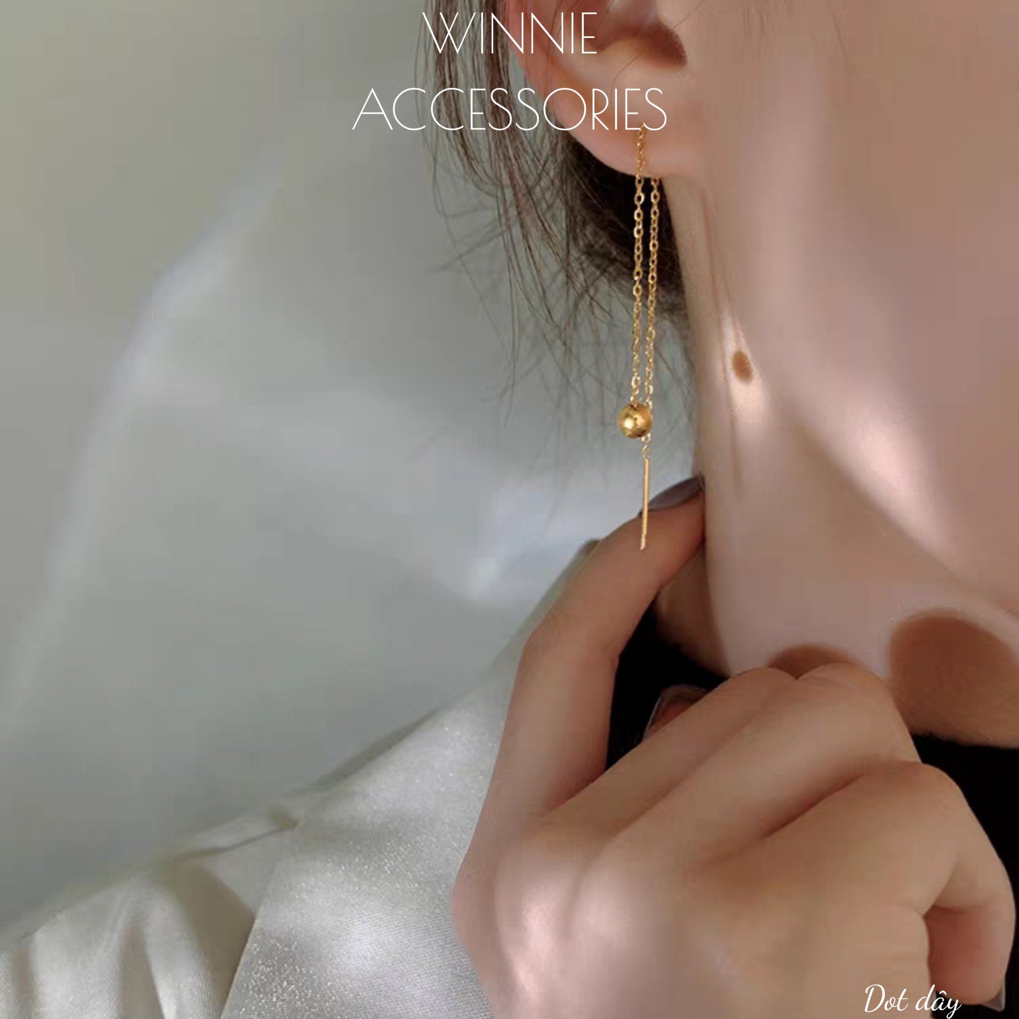  Hoa tai Titan Dot dây 