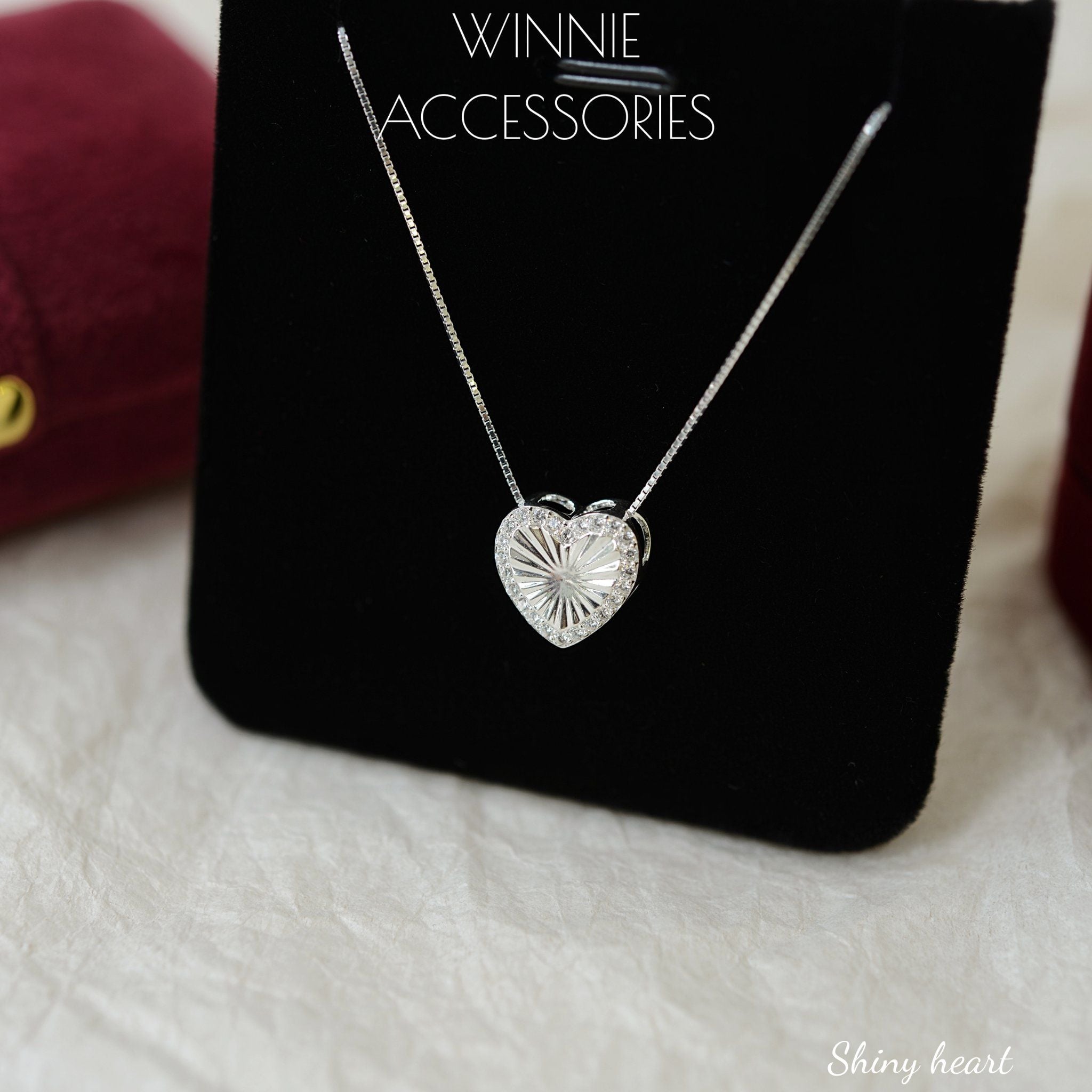  Dây chuyền Bạc S925 Shiny heart 