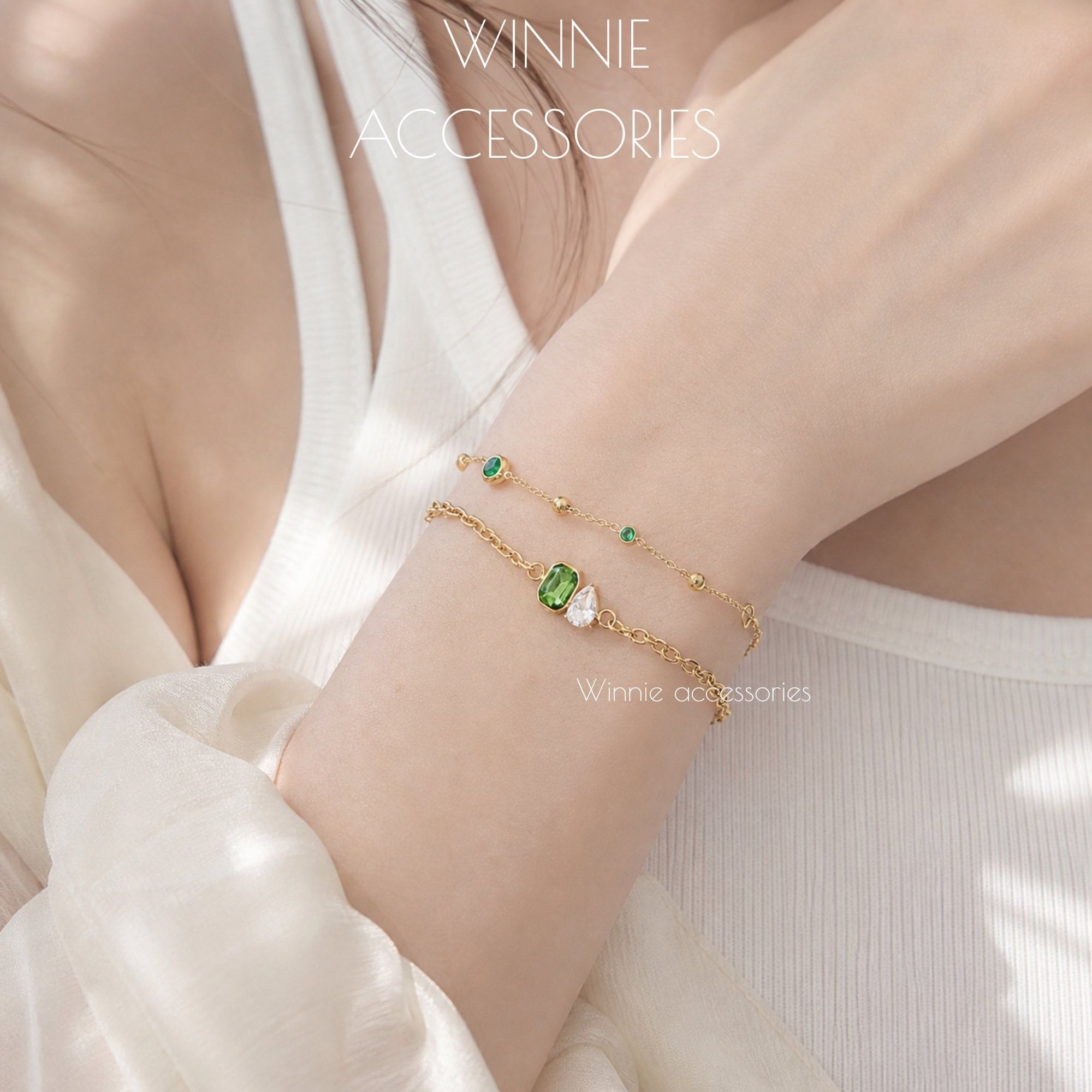  Lắc tay Titan Greenie Dot 