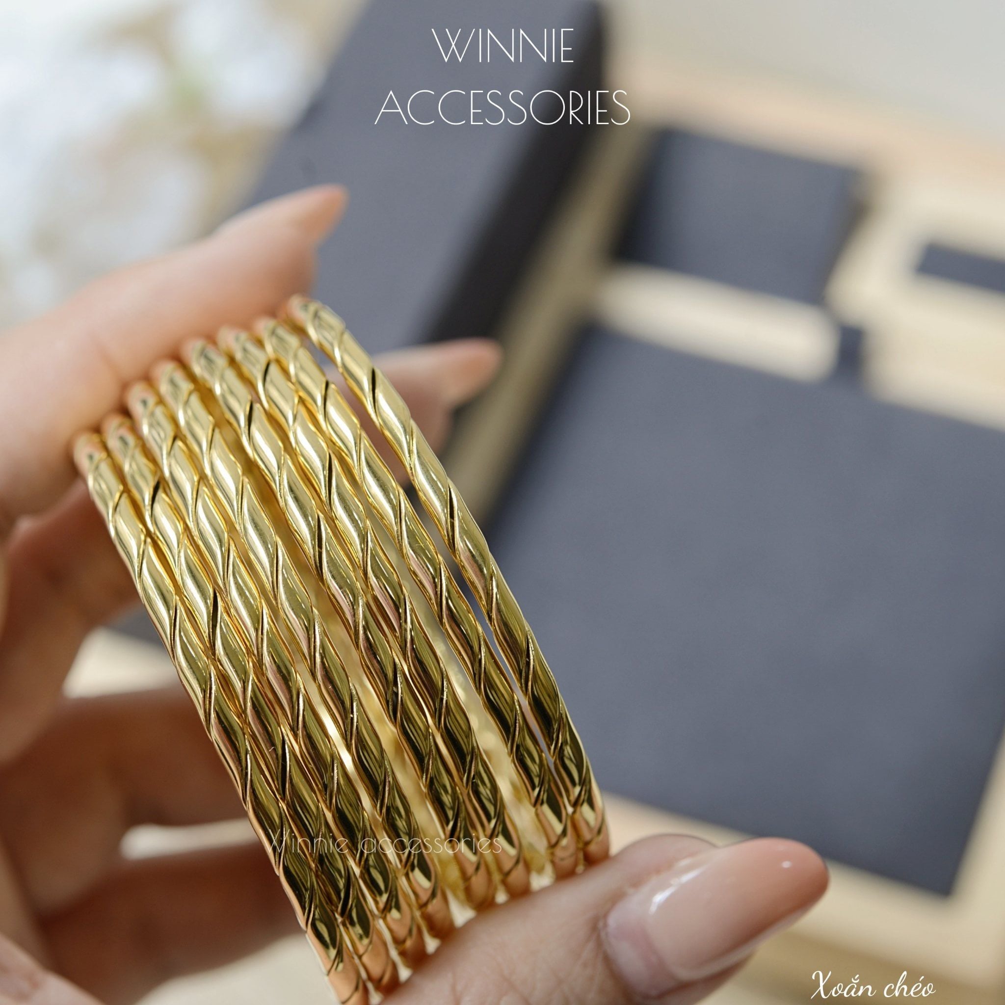  Vòng tay Titan Xoắn chéo 