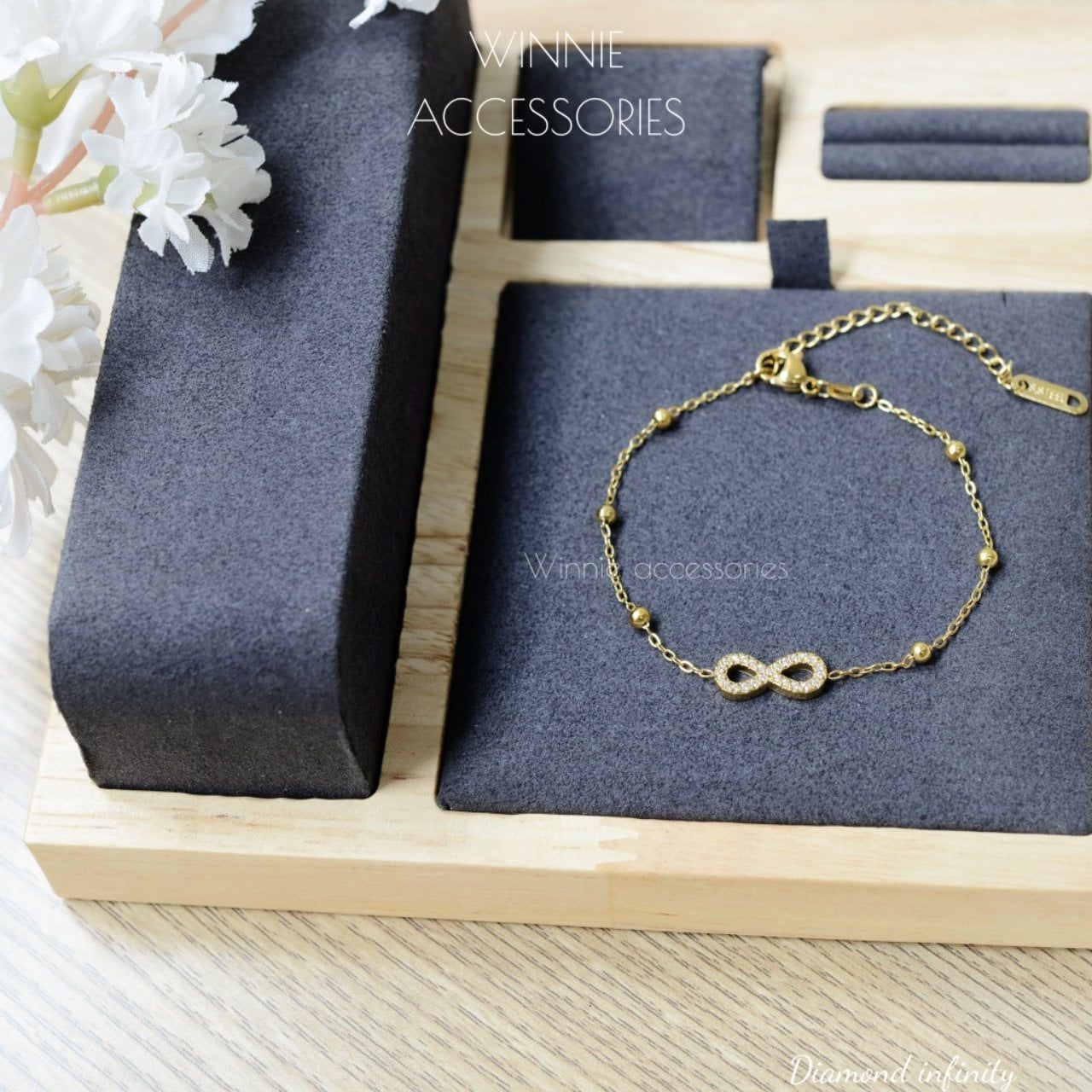  Lắc tay Titan Diamond Infinity 