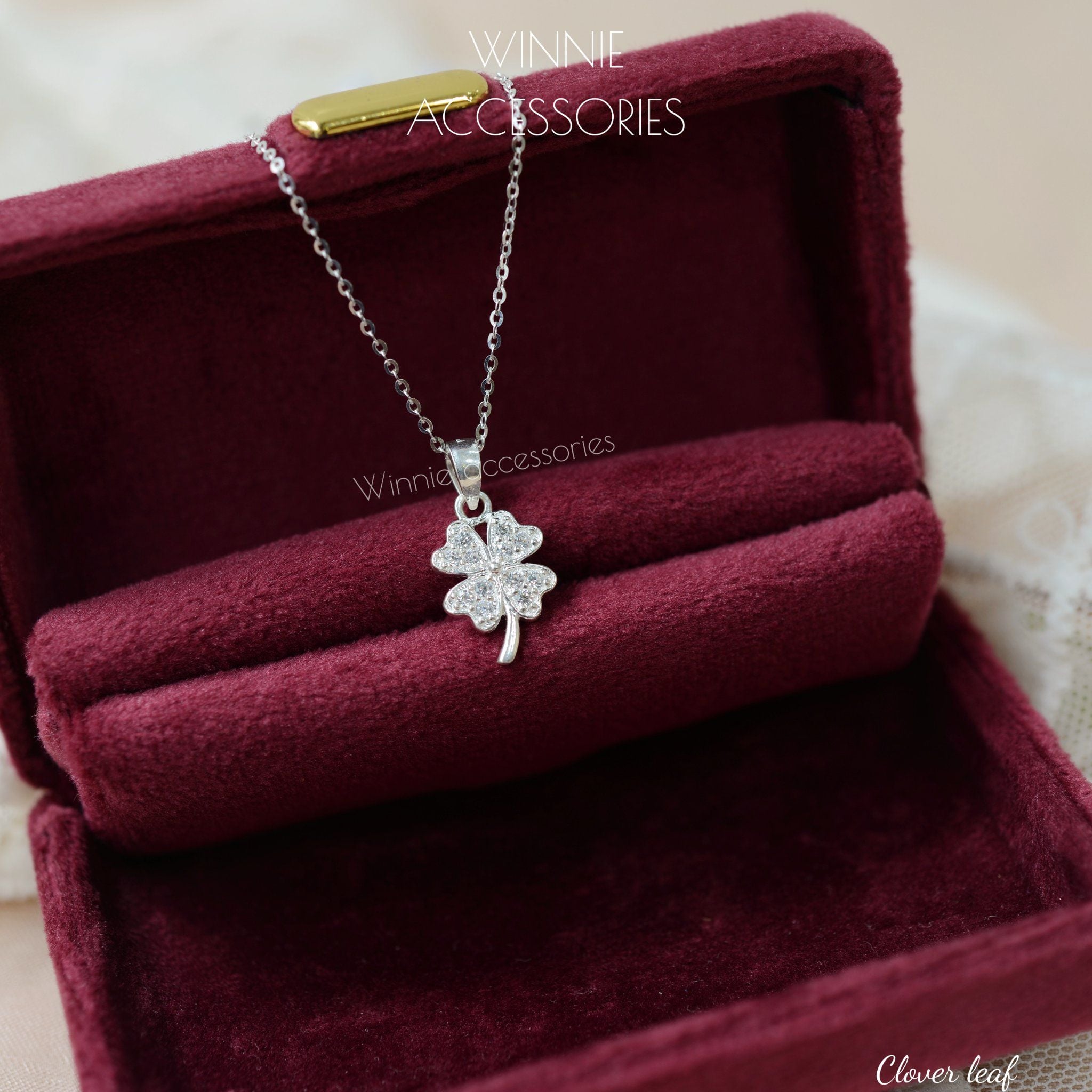  Dây chuyền Bạc S925 Clover leaf 