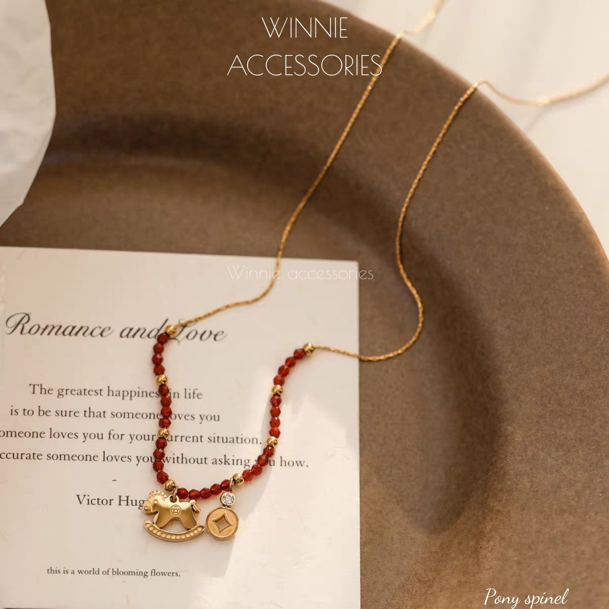  Dây chuyền titan Pony Spinel 