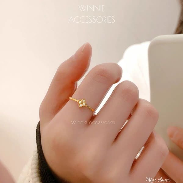  Nhẫn Titan Mini Clover 