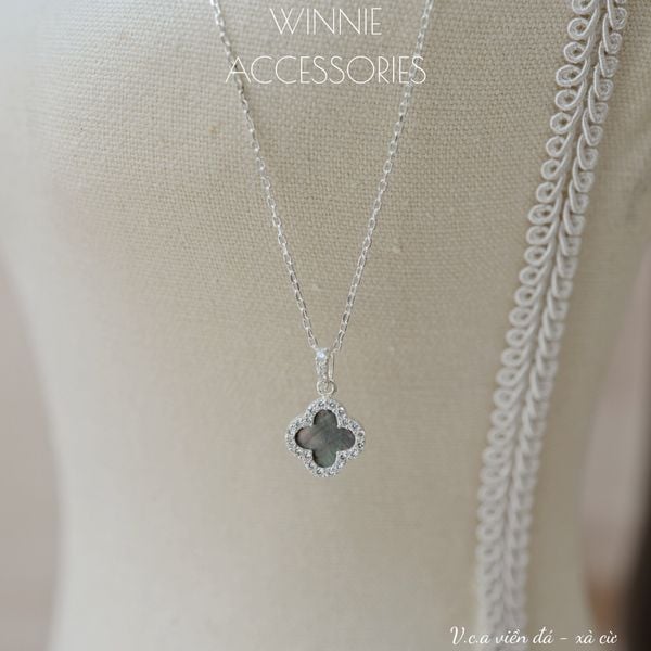  Dây chuyền Bạc S925 VCA viền đá 