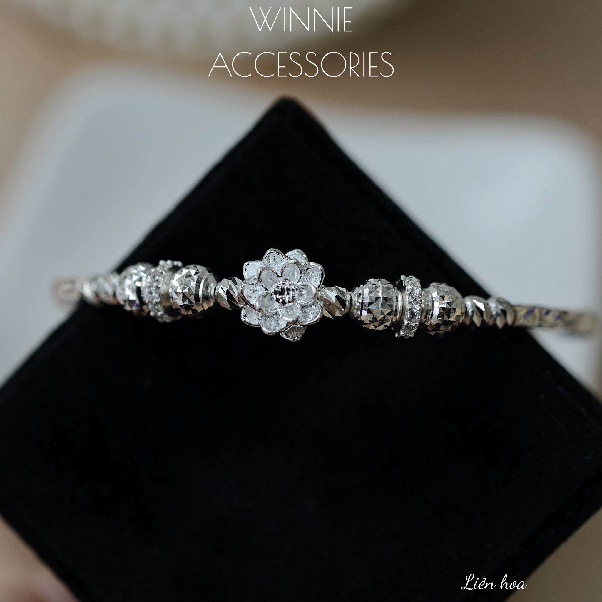  Vòng tay Bạc S925 Liên Hoa 