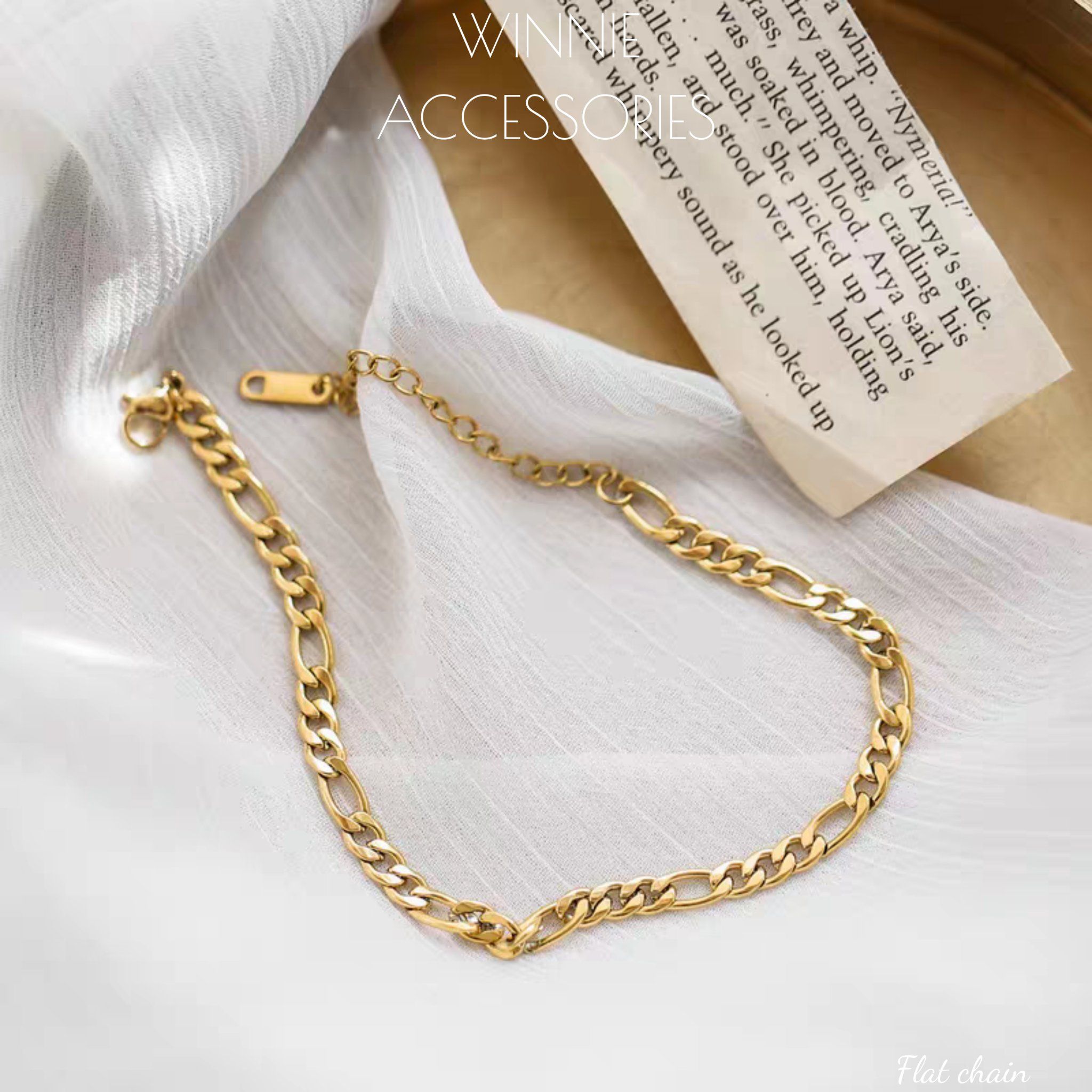  Lắc tay titan Flat Chain 