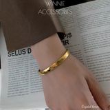  Vòng tay Titan Crystal bản 6mm 