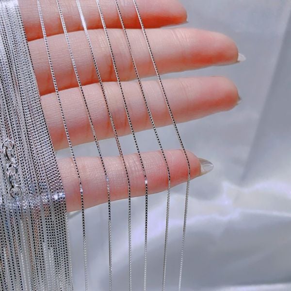  Dây chuyền Bạc S925 Box 0.7mm 