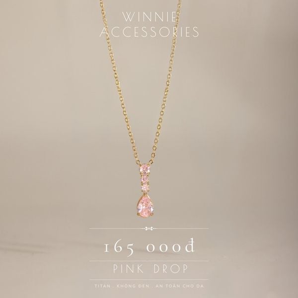  Dây chuyền Titan Pink Drop 