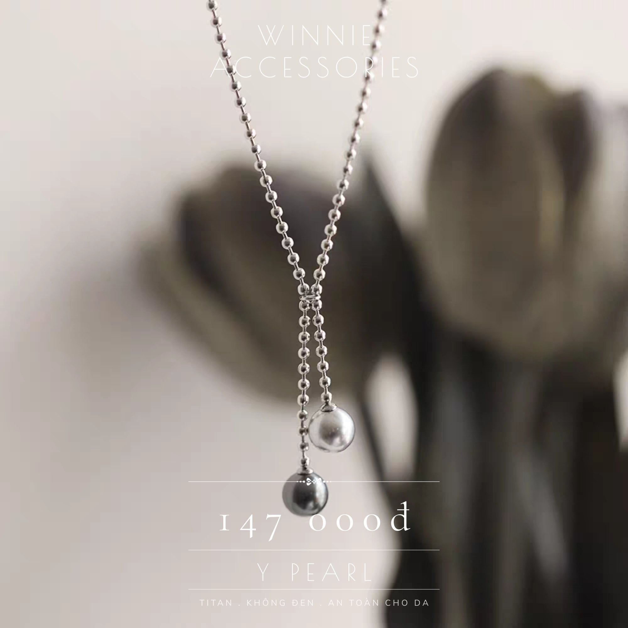  Dây chuyền Titan Y Pearl B 