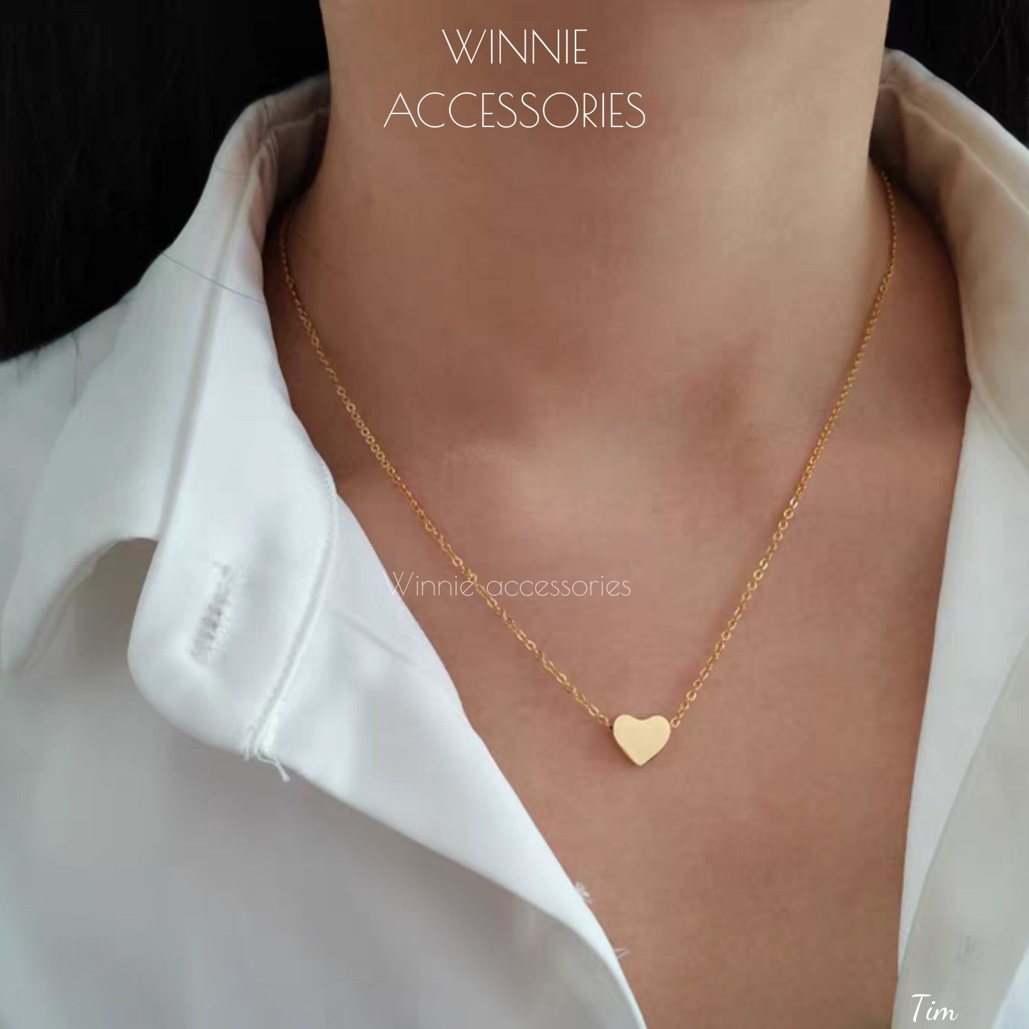  Dây chuyền Titan Tim 