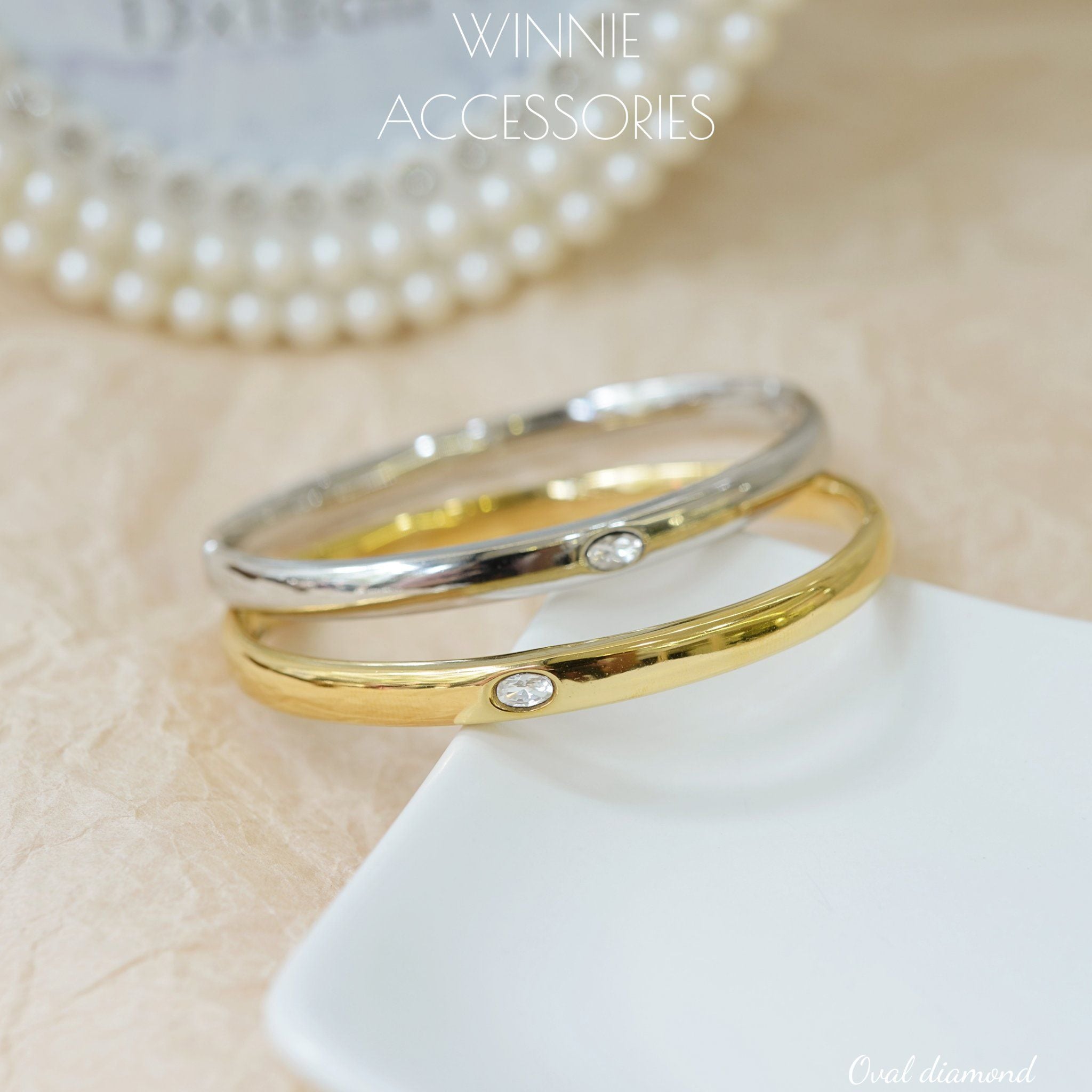  Vòng tay Titan Oval Diamond 