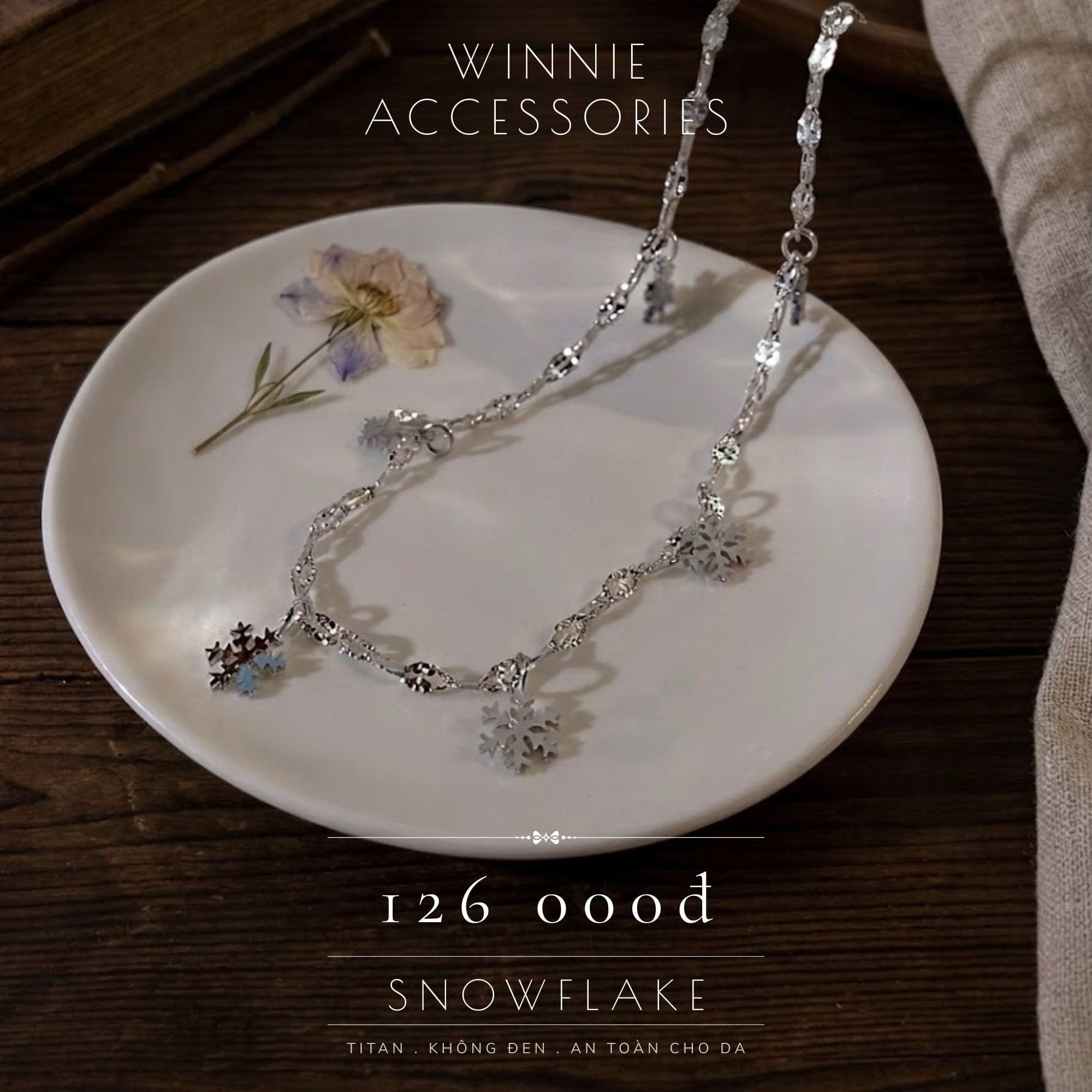  Lắc chân Titan Snowflake B 
