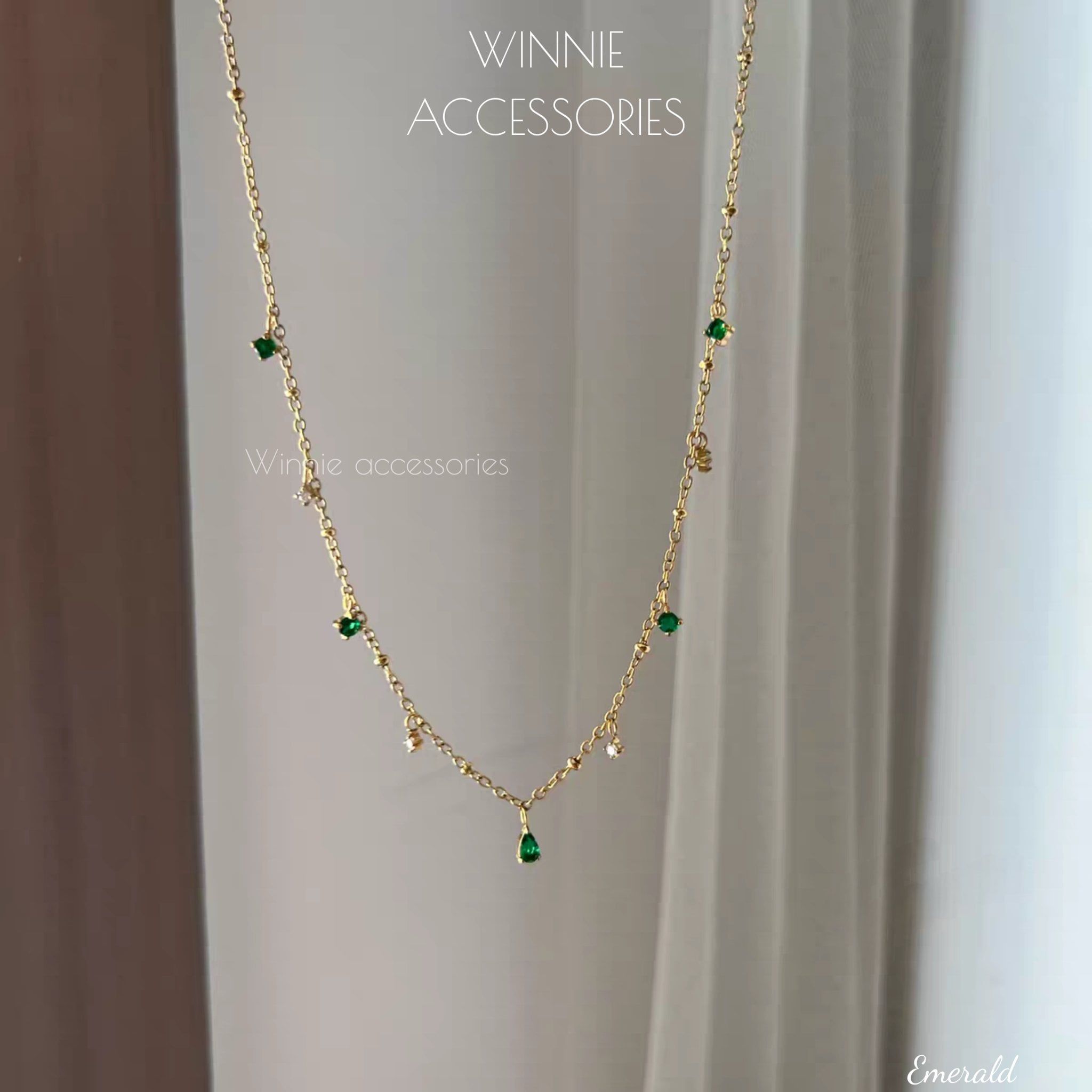  Dây chuyền Titan Emerald 