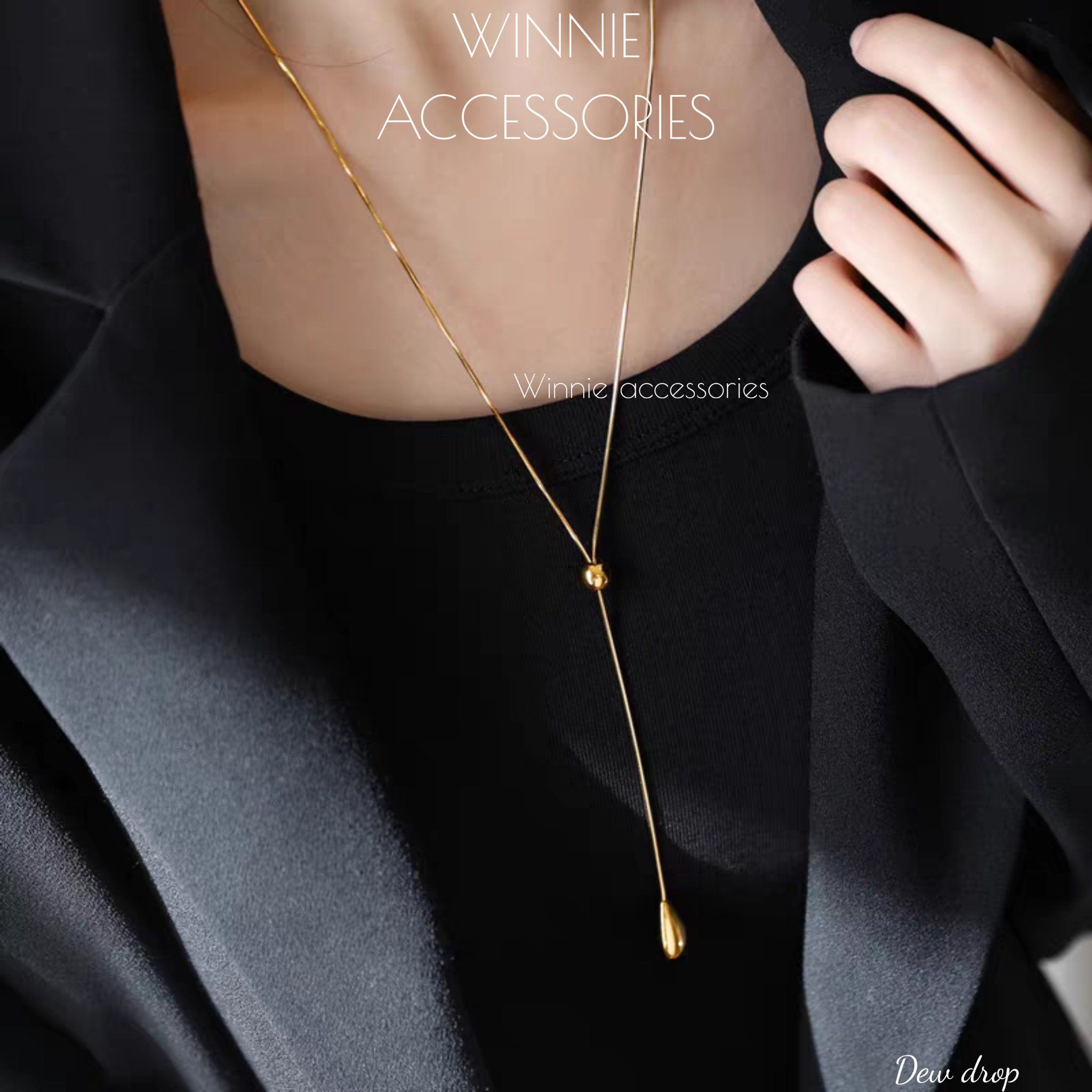  Dây chuyền Titan Dew Drop 