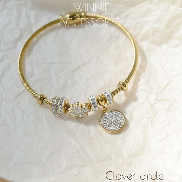  Vòng tay Titan Naky Charm Clover Circle 