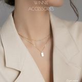  Dây chuyền titan Layer Nacre 